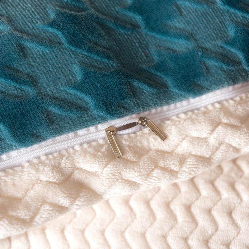 秋冬新款千鸟格立体雕花双层被套法兰绒毛毯单人双人被子定制,淘宝优惠券,粉丝福利购,淘宝优惠卷