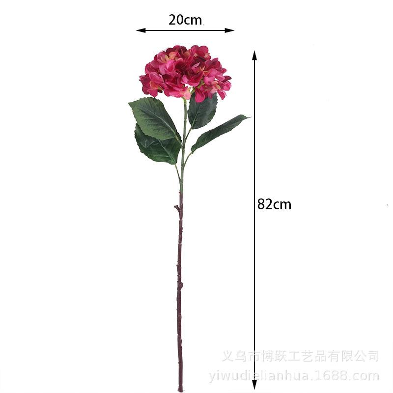 仿真绣球花 大枝绣球 直径20CM 绢花 假花 人造花 婚庆家居装饰 - 图3