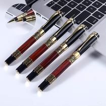 Spot metal pen steel rod wood grain signature pen black 0-5mm middle sex pen pink pen writing fluency and constant ink