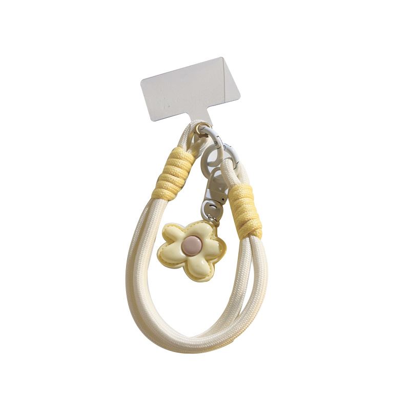 ins风多巴胺花朵挂件包包链条防丢手机挂绳ccd相机挂件钥匙扣 - 图3