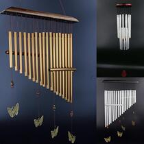 Metal Frosted Aluminum Tube Tuning Big Wind Bells European and American Thermal Pin Hanging Decoration Craft Gift Home Shop Decoration