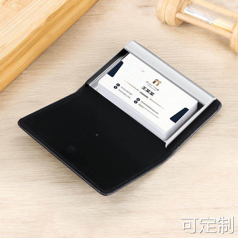 现货鳄鱼纹真皮金属名片盒真皮名片夹可激光logo 头层牛皮竹节纹,淘宝优惠券,粉丝福利购,淘宝优惠卷