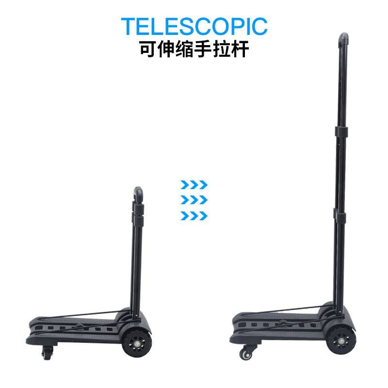 折叠铁管万向轮拉杆车购物车家用买菜车手推车拉车行李车摆摊拖车,淘宝优惠券,粉丝福利购,淘宝优惠卷