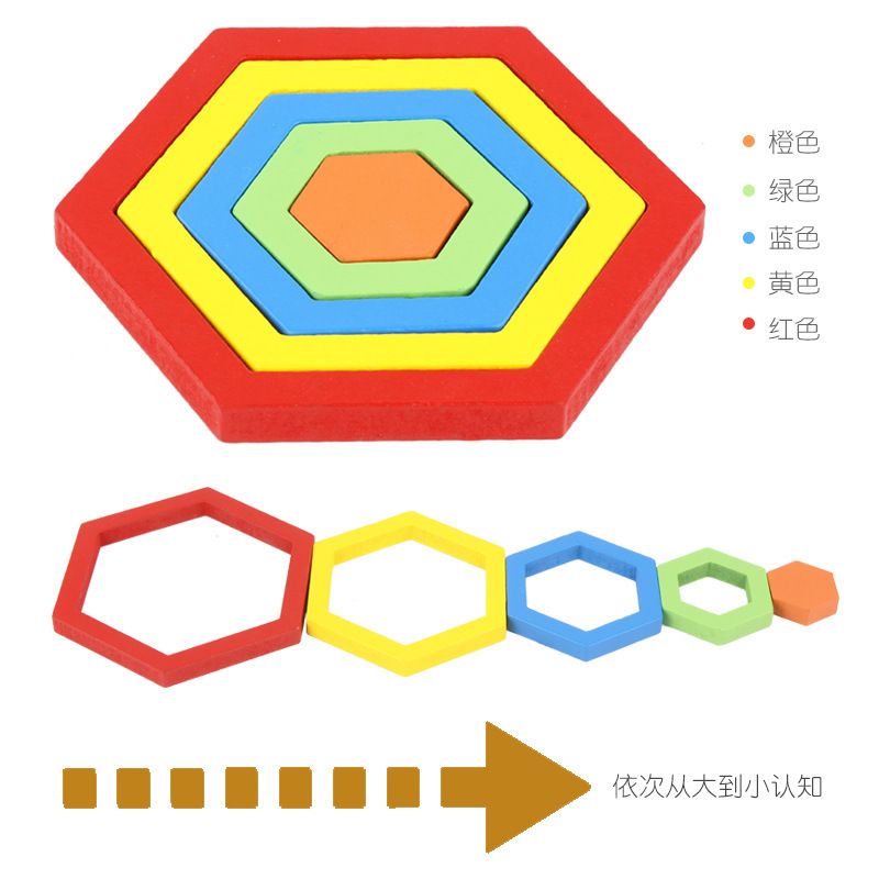 儿童形状拼图夜市地摊幼儿早教认知立体几何形状拼板玩具 - 图2