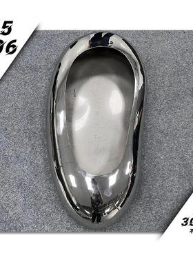 户外景观装饰创意现代金属水滴花槽定制不锈钢鹅卵石花瓶摆件雕塑