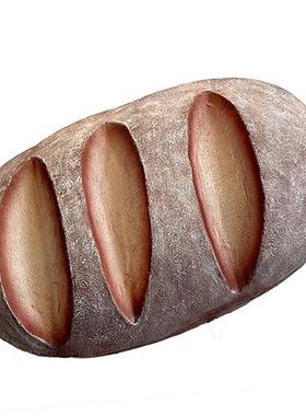 仿真烘烤坊面包模型玻璃钢雕塑壁挂件店面门头发光装饰定制大摆件