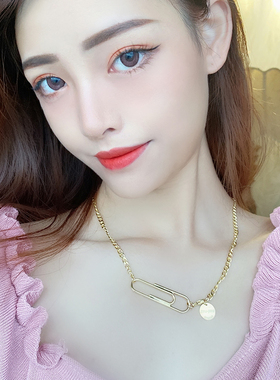 nyunyu链条回形针字母韩国进口