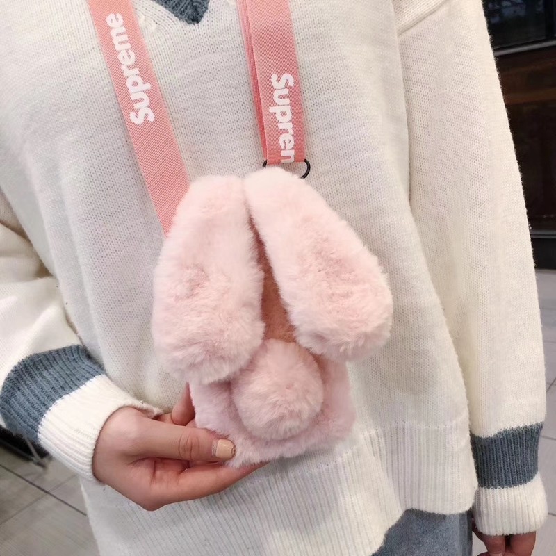 秋冬毛绒兔适用荣耀400pro手机壳200套荣耀500女斜跨荣耀magic7毛茸荣耀magic8防摔全包荣耀x50/x40个性300,淘宝优惠券,粉丝福利购,淘宝优惠卷