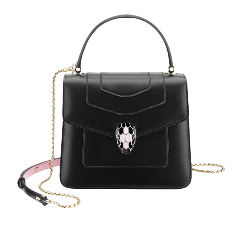 bvlgari牛皮蛇头扣链条单肩包 YISHEHUI海外女士包袋