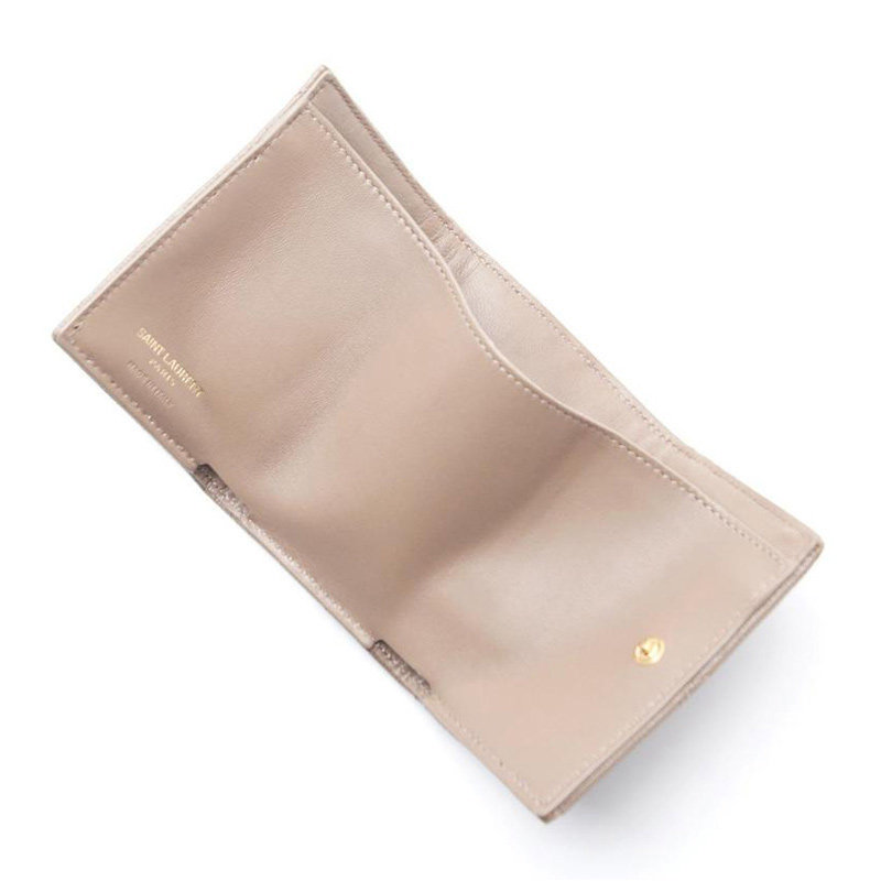 圣罗兰女士米色钱包 YISHEHUI海外女士包袋