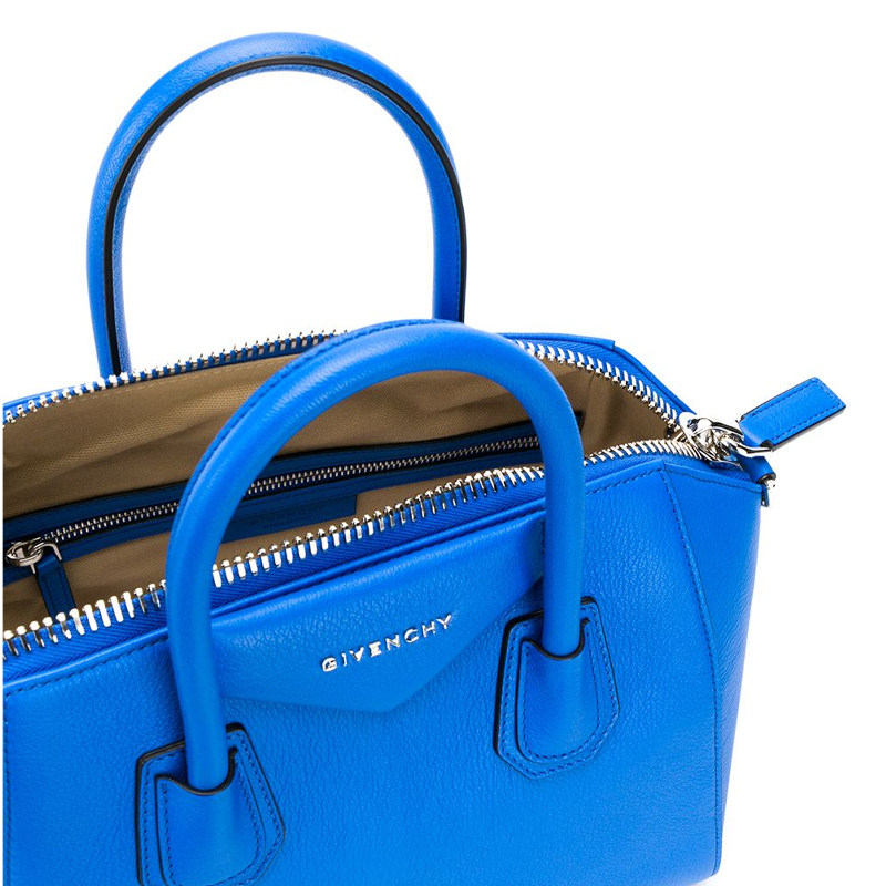 givenchy女士蓝色皮革手提包 YISHEHUI海外女士包袋