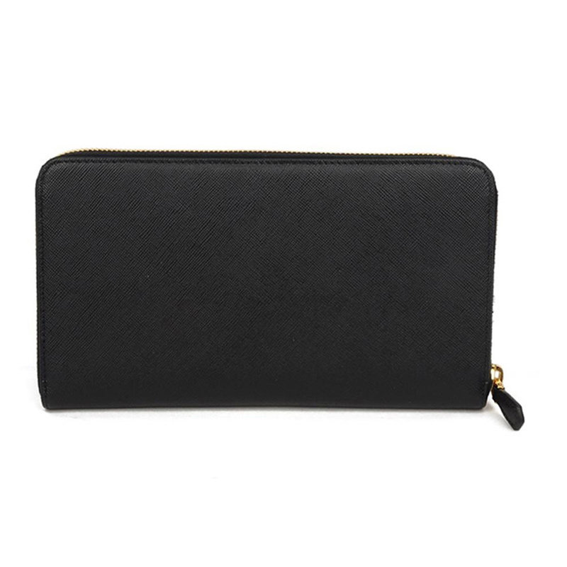 prada男士时尚三角标长款拉链钱包 YISHEHUI海外钱包