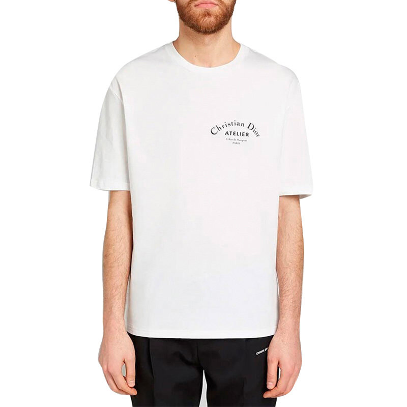 dior homme迪奥新款男士白色t恤 YISHEHUI海外T恤