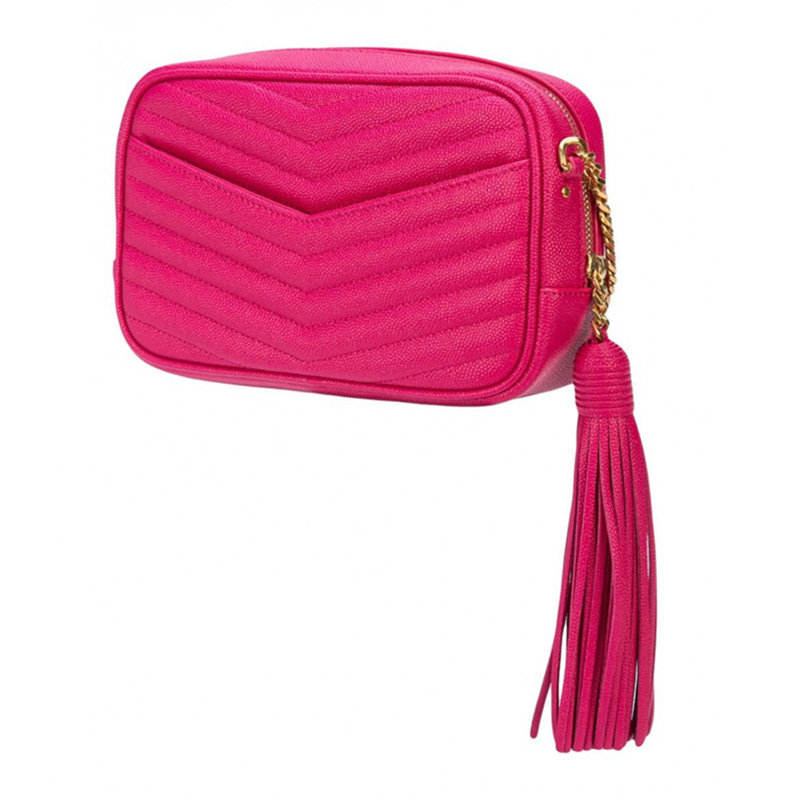 圣罗兰桃红色女士单肩包 YISHEHUI海外女士包袋