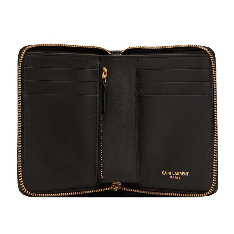 圣罗兰女士黑色钱包 YISHEHUI海外女士包袋