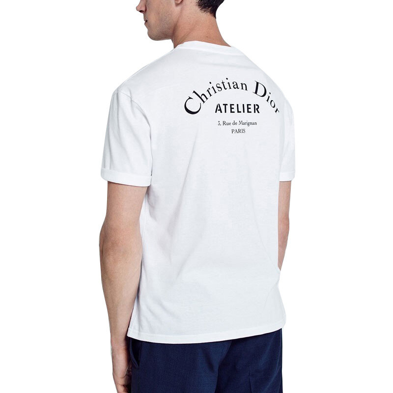 dior homme迪奥新款男士白色t恤 YISHEHUI海外T恤