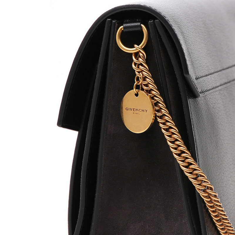 givenchy女士黑色皮革单肩包 YISHEHUI海外女士包袋