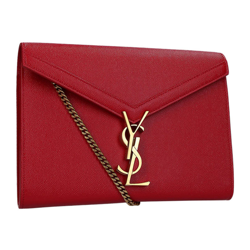 圣罗兰红色女士经典斜挎包 YISHEHUI海外女士包袋