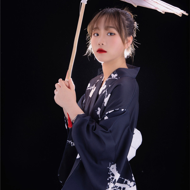 新款和服女改良中国风暗黑系霸气女生日式和风正装传统神明少女服 雀可爱旗舰店 淘优券