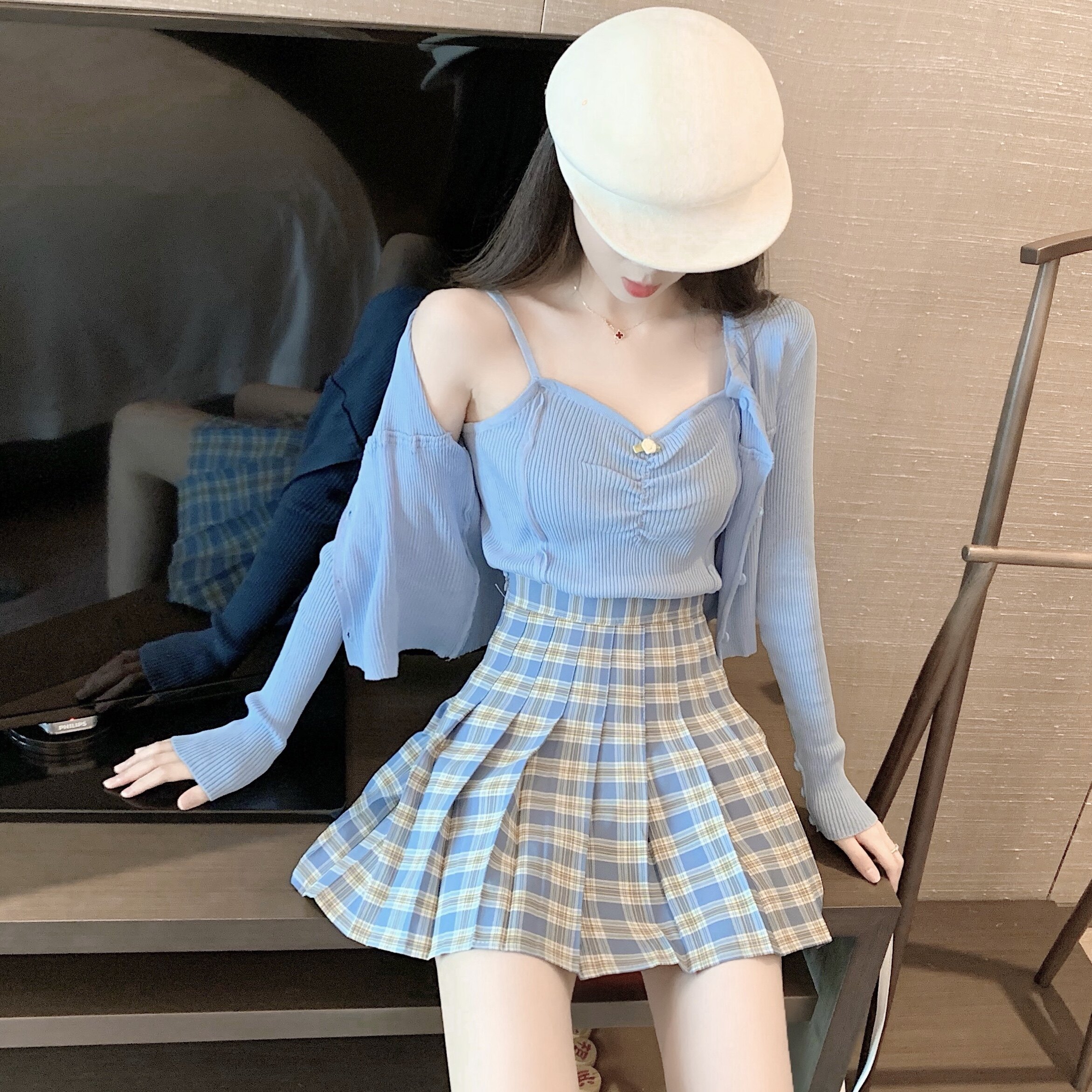 夏季新款性感小吊带背心+防晒衫+ 森丽顿蕾丝衫/雪纺衫