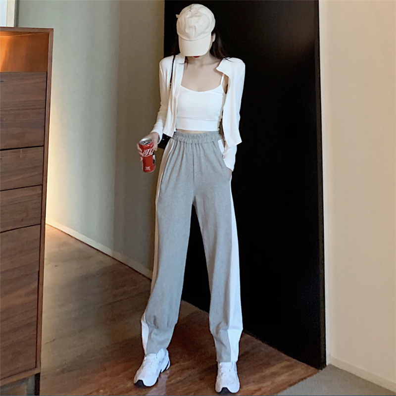 夏季新款针织+披肩防晒衫高腰吊带 森丽顿时尚套装