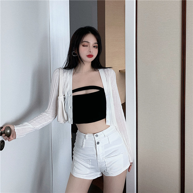 夏季新款针织防晒外套搭配打底衫 森丽顿短外套