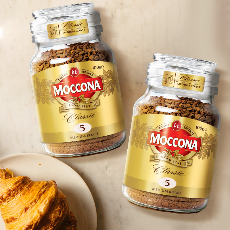 【百亿补贴】moccona摩可纳咖啡进口中度5号100g速溶黑咖啡冻干,淘宝优惠券,粉丝福利购,淘宝优惠卷