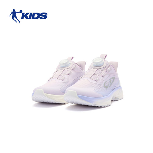 乔丹儿童运动鞋女2025春季商场新款轻便透气舒适防滑耐磨休闲跑鞋 - 图1