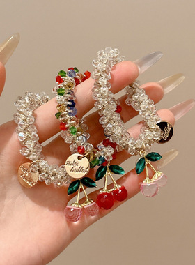 新款网红水晶水钻发绳女送闺蜜