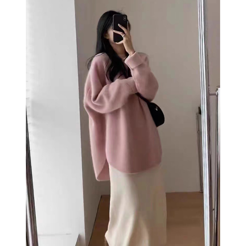 孕妇连衣裙套装时尚中长款粉针织打底内搭毛衣两件套2026新款秋冬,淘宝优惠券,粉丝福利购,淘宝优惠卷