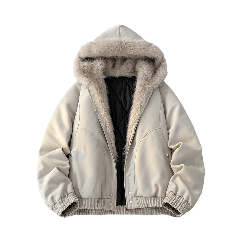 美式座山雕毛领短款棉服男款冬季保暖情侣棉衣外套,淘宝优惠券,粉丝福利购,淘宝优惠卷