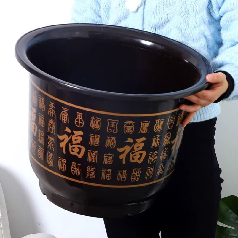 花盆仿陶瓷树脂塑料果树盆特大号盆栽绿植果树黄金葛月季牡丹花盆
