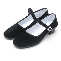 Xianxi National Dance Shoes Non-slip Special High Heel Seedlings Song Tibetan Glue State Folk Test Class Dancing Shoes Practice women