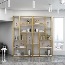 Iron Art Shelf Floor Multilayer Minimalist Office Show Shelf shelf Shelves Partition Screen Light Extravagant Metal Bookshelves