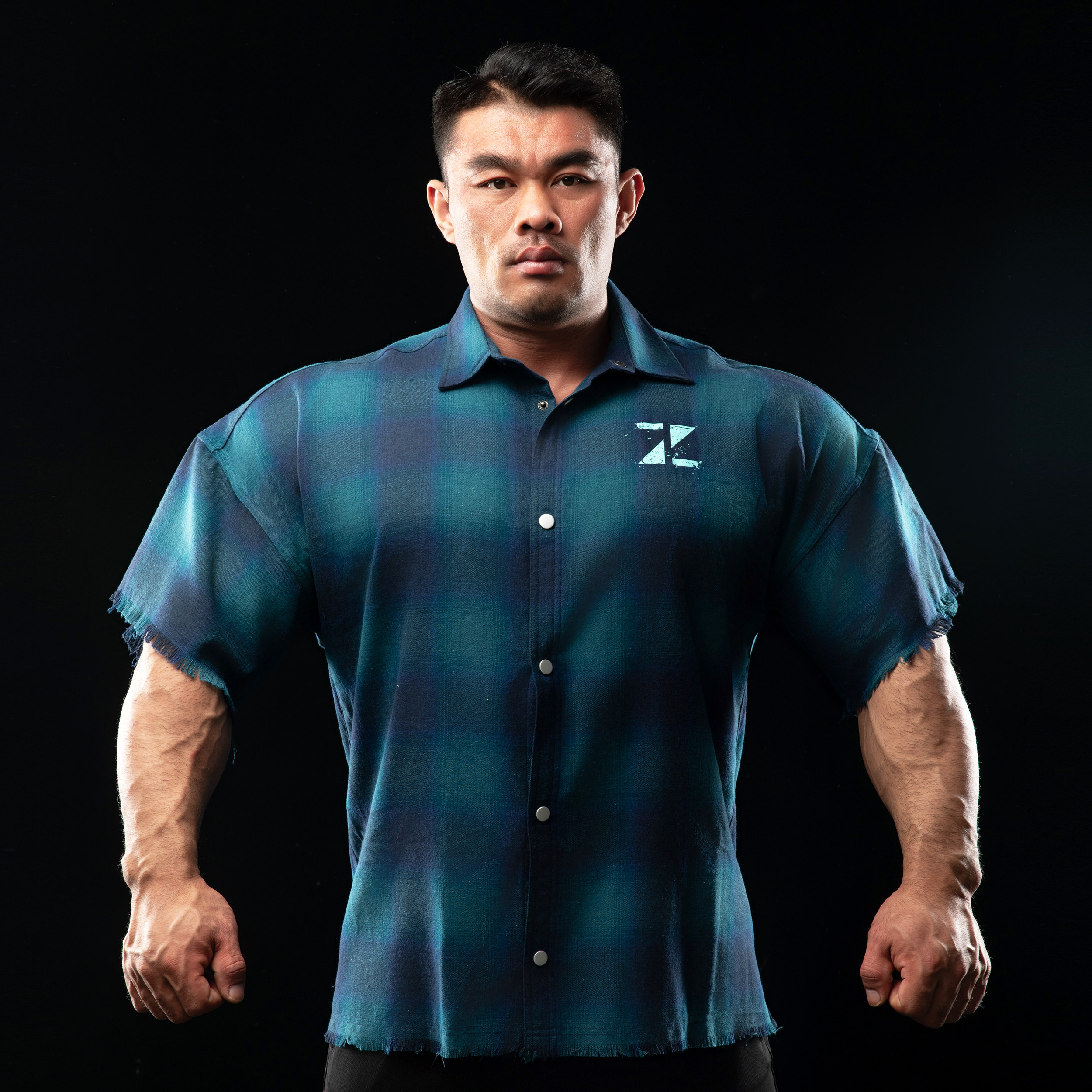 zerotohero运动格子衬衫健身纯棉短袖美式训练服健美宽松男士T恤,淘宝优惠券,粉丝福利购,淘宝优惠卷