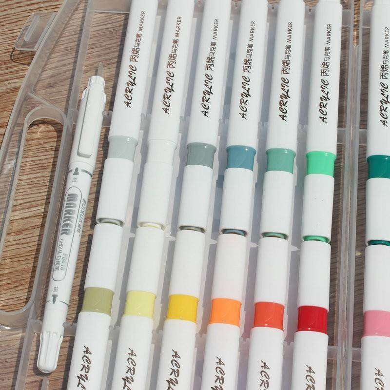 新款丙烯马克笔 叠色儿童美术用不透色防水手绘diy美术绘画涂色笔,淘宝优惠券,粉丝福利购,淘宝优惠卷