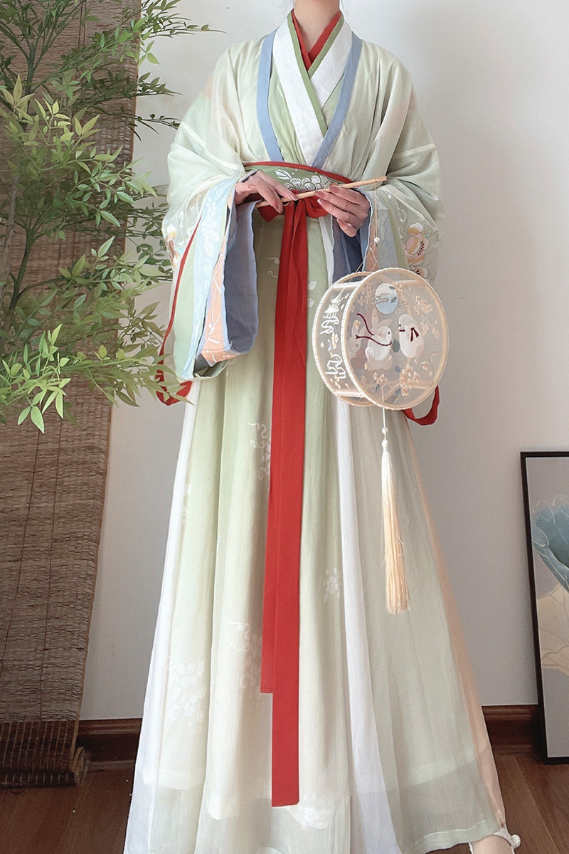 仙楚姬原创【霓霞】晋制交领宽袖汉服 仙楚姬汉服