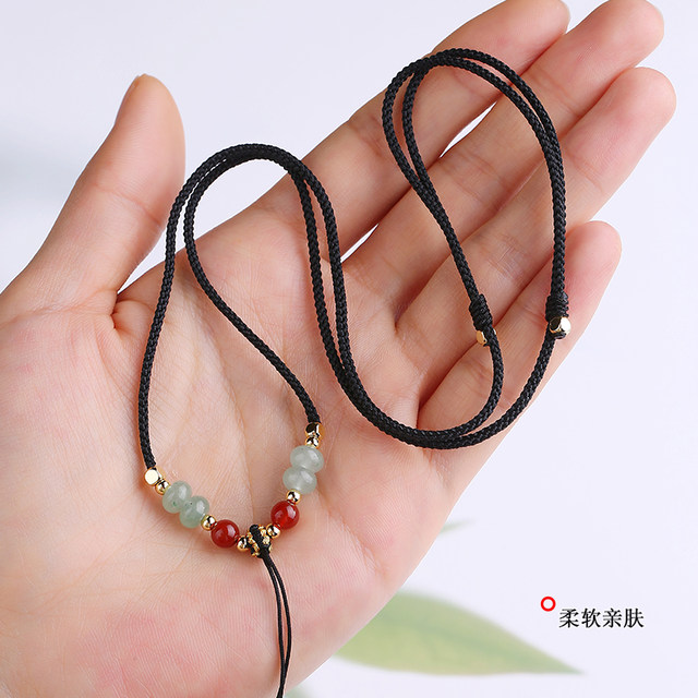 Yikai pendant men's rope jade pendant jade Buddha lanyard