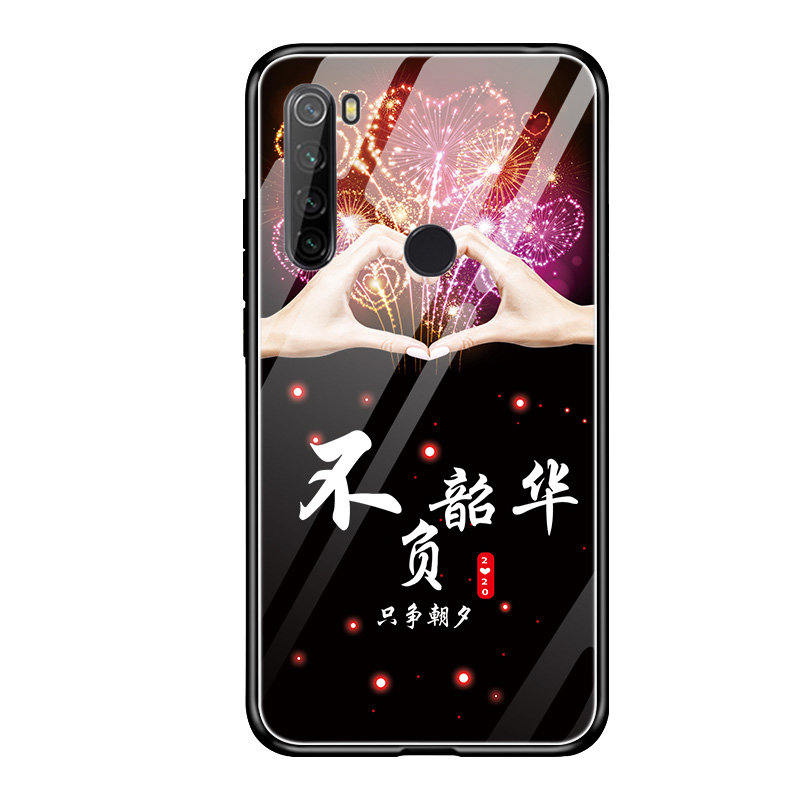 红米note8t手机壳玻璃redminote8t全包防摔玻璃软壳noto8t硅胶保护套note8t女款男hm闹特八t网红情侣软边硬壳 - 图3