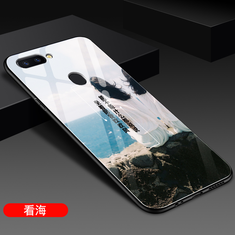 oppoA7手机壳oppo A7x玻璃A7保护套PBFMOO全包边opa防摔PBBMOO硅胶oppoax7软边opooa男女oopoa0pp0硬壳opopa - 图3