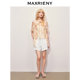 MAXRIENY ເສື້ອຍືດໂລແມນຕິກ ແລະ ຂອບເປັນຄື້ນຫວານ