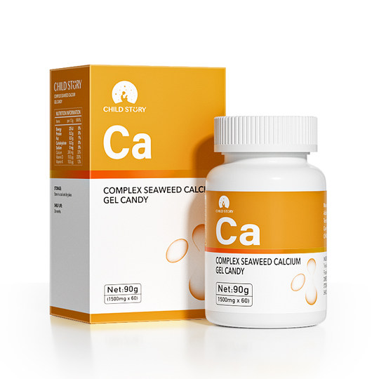 История детства Капсула Комплекс кальция Кальций из морских водорослей Жидкий кальций Витамин D Добавка кальция Немолочный кальций 60 Оригинальный импорт