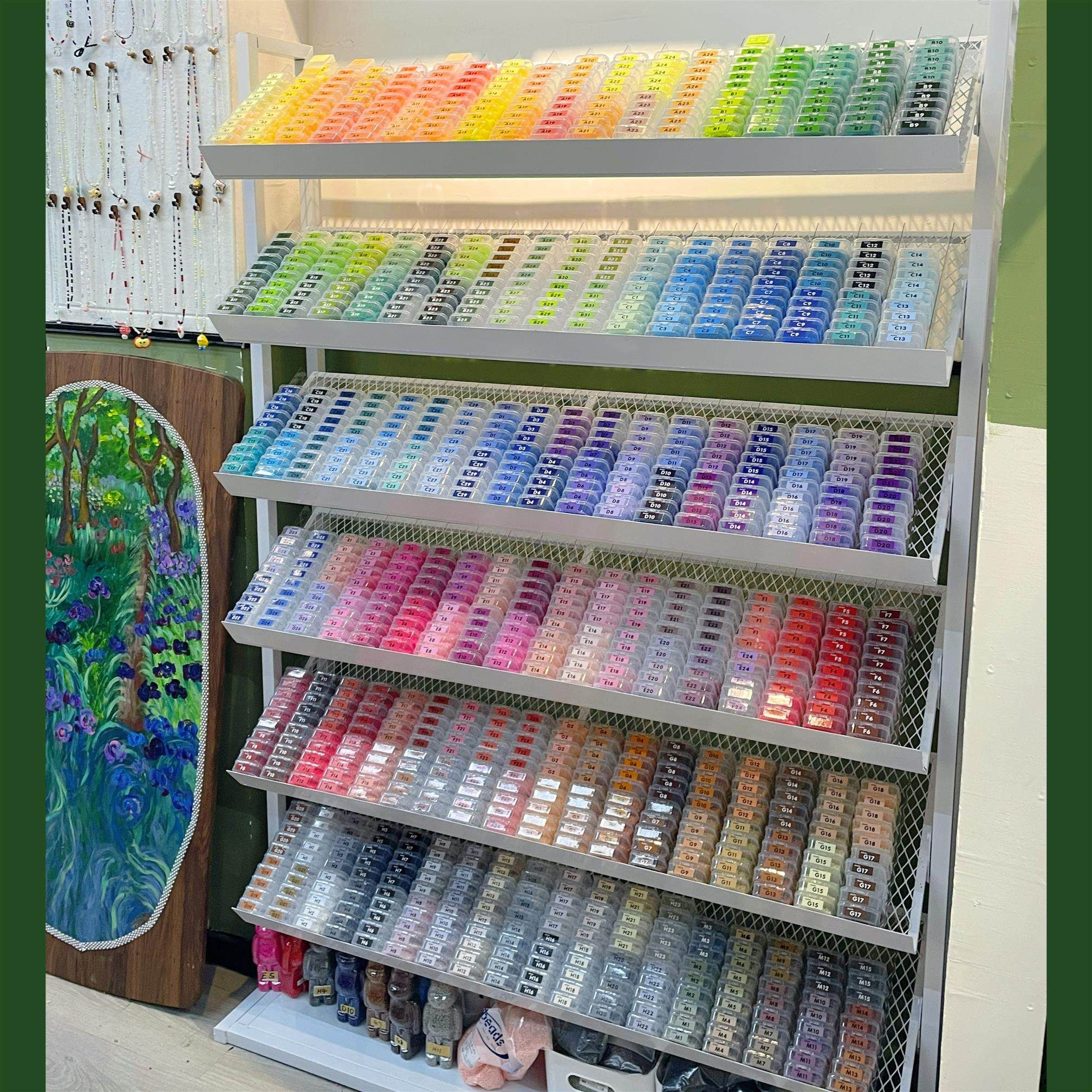 拼豆收纳架展示架透明整理架米珠材料包分装收纳瓶拼豆收纳置物架,淘宝优惠券,粉丝福利购,淘宝优惠卷