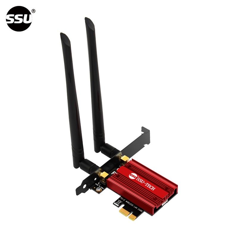 SSU【Wi-Fi7 网卡】 台式机BE200无线网卡电脑内置PCI-E千兆5G接收器英特尔BE200 WIFI7网卡发射器蓝牙5.4 - 图0