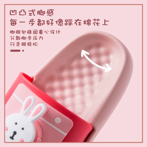 Детские тапочки для мальчиков, нескользящие мультяшные милые слайдеры, мягкая подошва