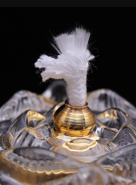 纯铜家用佛前莲花酥油灯