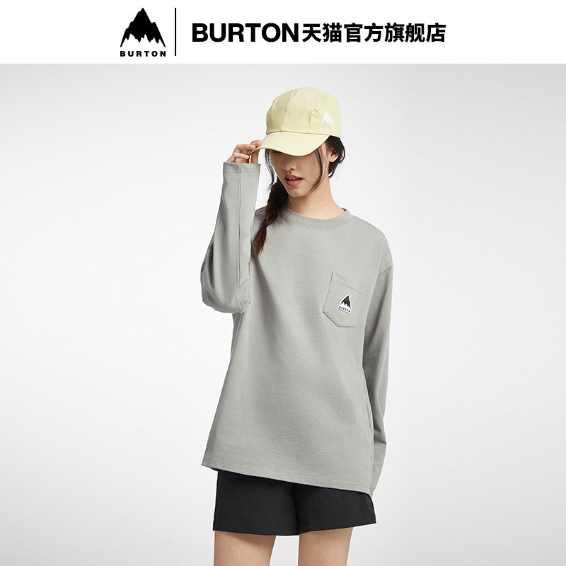 BURTON伯顿春夏户外系列新品男女BAISC长袖T恤休闲圆领上衣925225,淘宝优惠券,粉丝福利购,淘宝优惠卷
