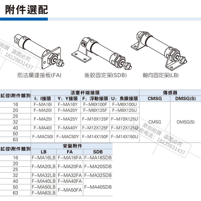 亚德客缓冲型不锈钢迷你气缸MAC25X25/50/75/100/150/200/300SCA,淘宝优惠券,粉丝福利购,淘宝优惠卷