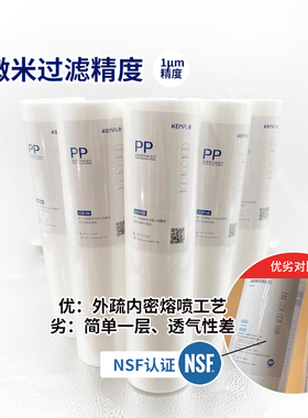 10寸PP棉滤芯品牌净水器前端PP