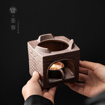 Retro Warm Tea Bottom Seat Home Utiliturg Tea Accessories Candle Stove Thermostat Heating Floral Tea Base
